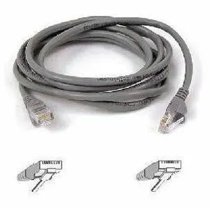 Belkin RJ45 Category 5e Patch Cable – Reliable Ethernet Network Connectivity, Gray