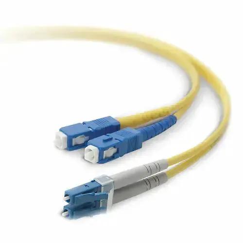 Belkin F2F802L7-03M Singlemode Duplex Fiber Patch Cable SC to LC for High-Speed Data Transmission by Belkin International, Inc