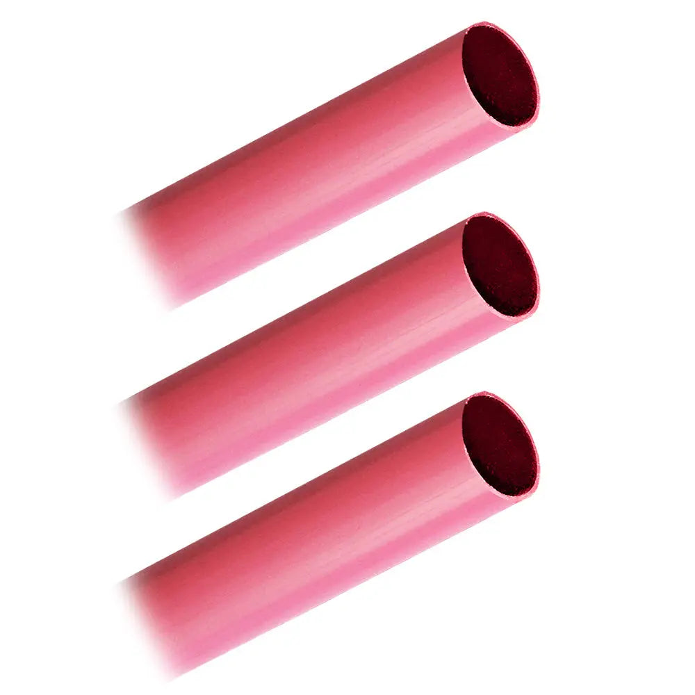 Pacer BHW3/4-12RD-3 Heavy Wall Red Heat Shrink Tubing for Battery Cables, 3/4 x 12 inches (3 Pieces)