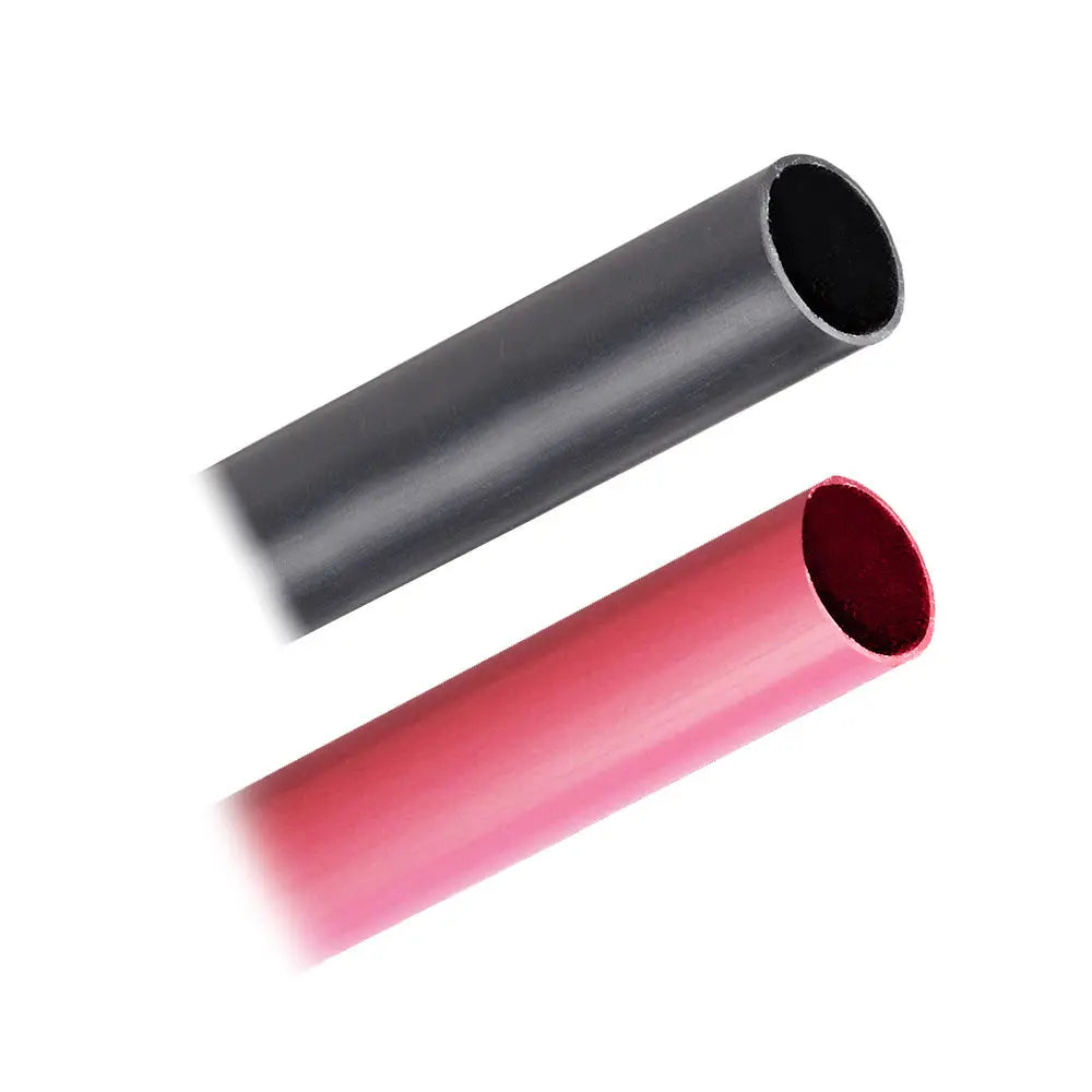 Pacer Battery Cable Heavy Wall Heat Shrink Tubing - 3/4 inch x 3 inch Black/Red (2-Pieces Combo Pack)