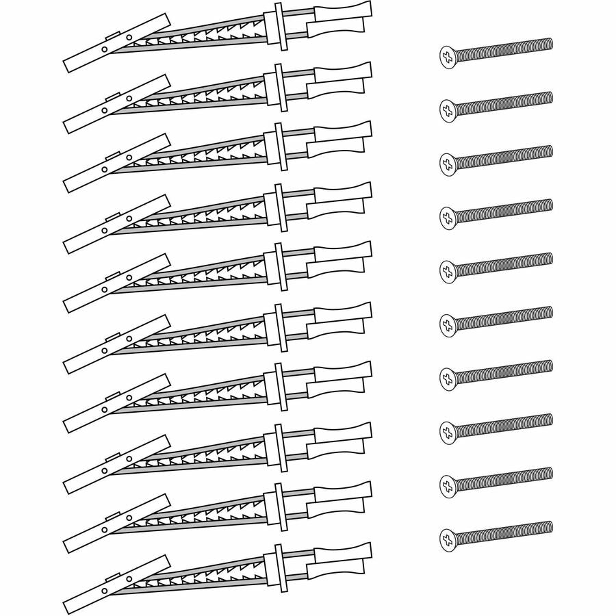 Ergotron Wall Track Mounting Kit - Heavy-Duty Wall Fasteners for Drywall, Tile, Concrete & More