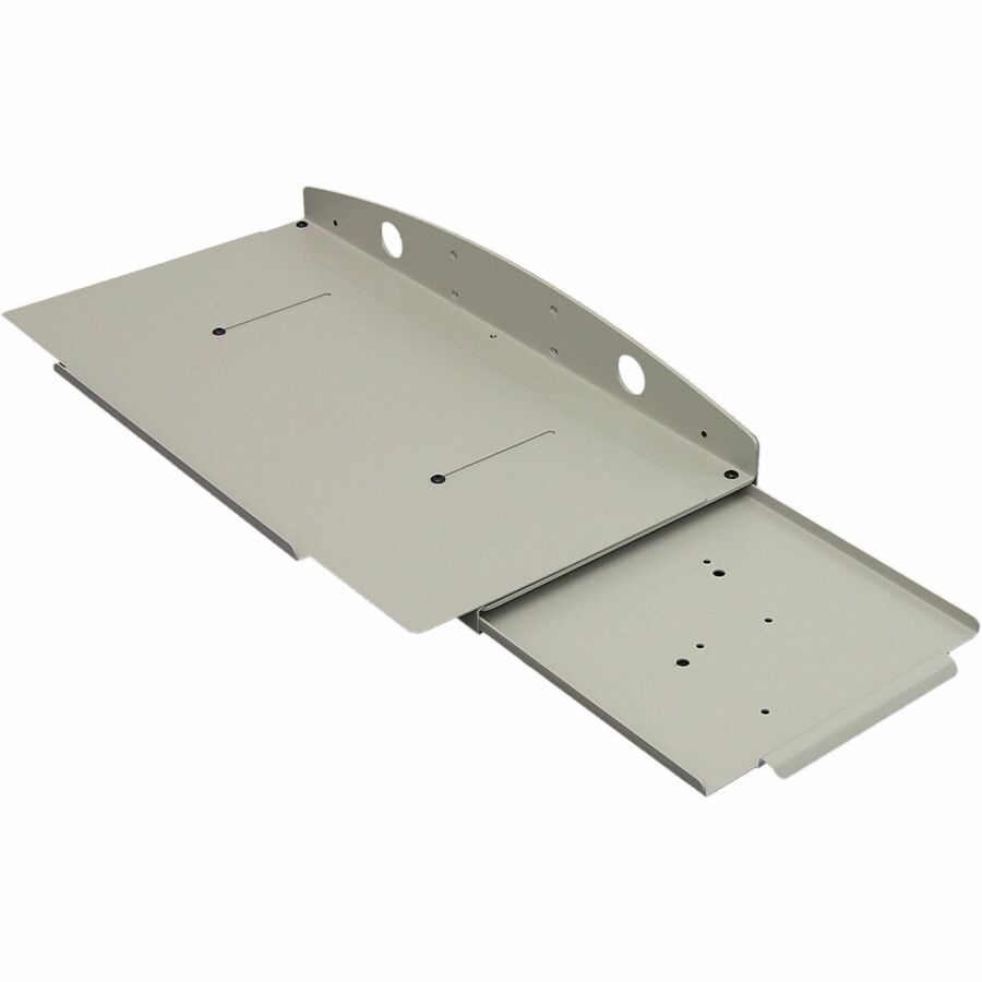 Ergotron Inc. Keyboard Tray (Part Number 77-050-180) - Gray All-Steel Mounting Tray with Adjustable Wrist Rest and Sliding Mouse Tray