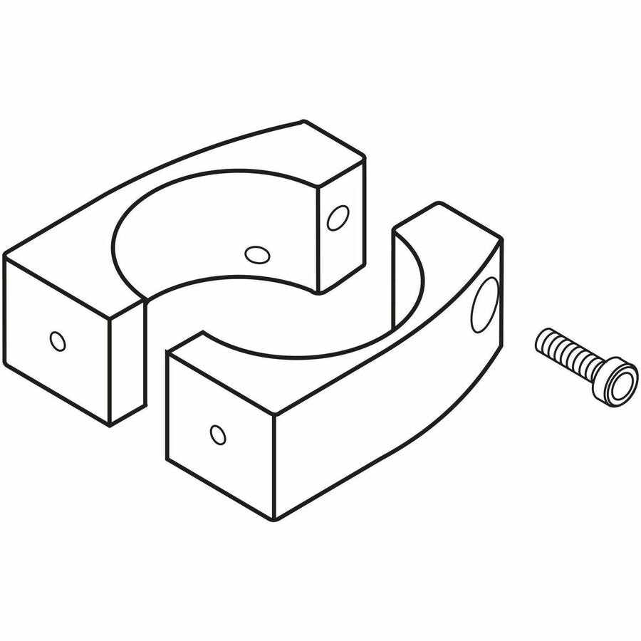 Ergotron DS100 Split Pole-Mount Bracket for Monitor and CPU Mounting