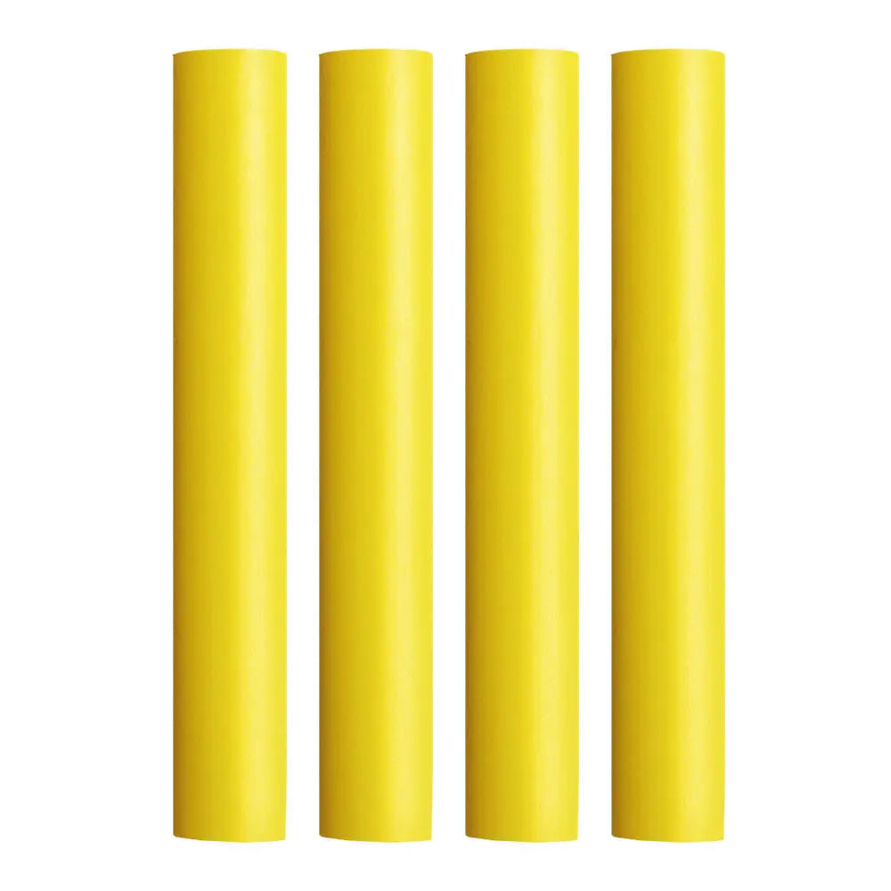Pacer Battery Cable Heat Shrink Tubing - 3/4 inch x 12 inches - Yellow, Pack of 4