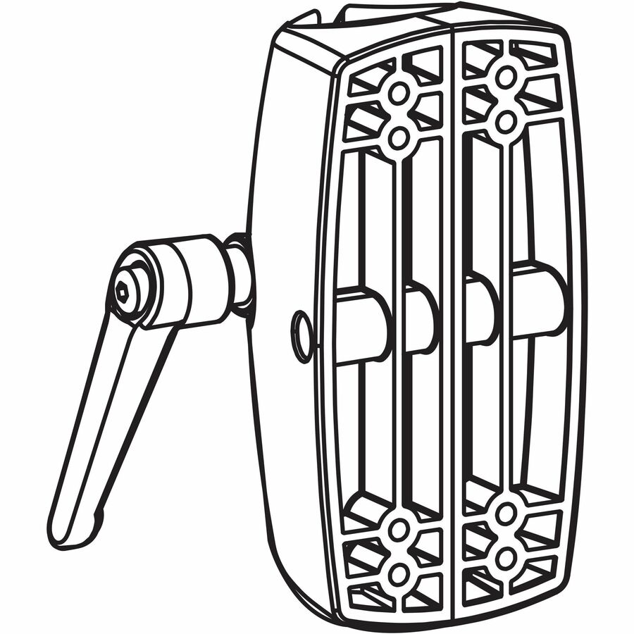 Ergotron DS100 Large Clamp - Pole Mounting Bracket for DS100 Series with Easy Repositioning