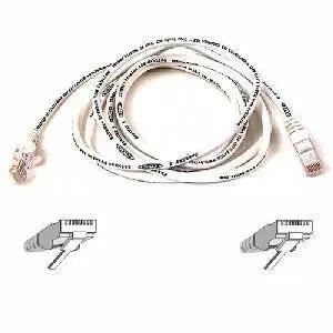 Belkin Cat5e Snagless Ethernet Patch Cable - White, 3 Feet by Belkin International, Inc