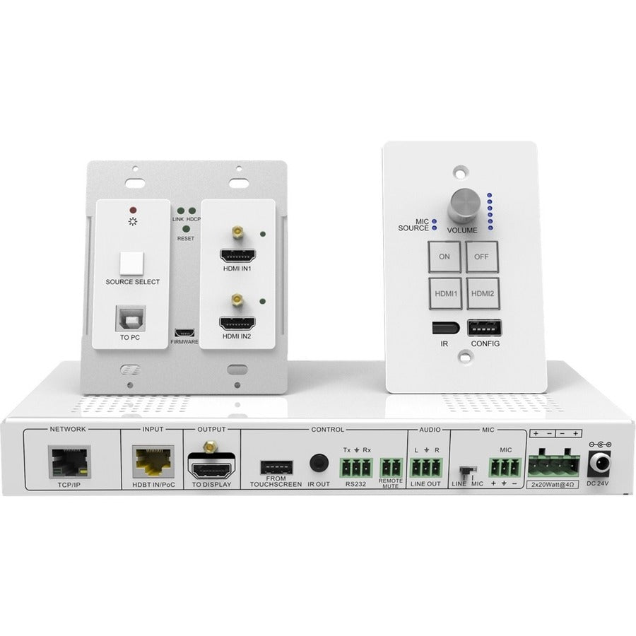 SIIG Wallplate HDMI HDBaseT Kit CE-H23Y11-S1 for Long-Distance HDMI Transmission with IR Control