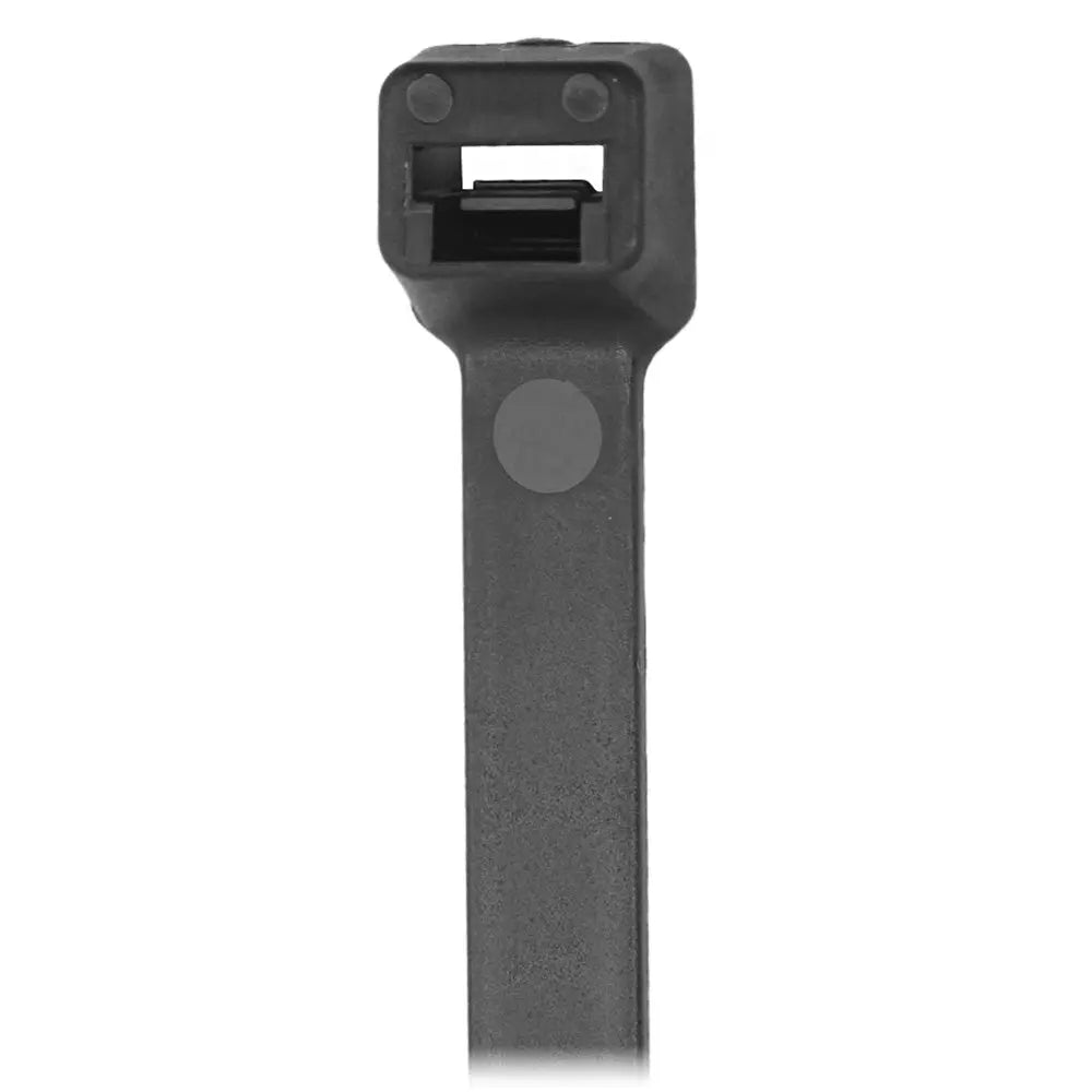 Pacer 11-inch Black Cable Ties, 50 lb Tensile Strength, 3-inch Bundle Diameter, Pack of 100