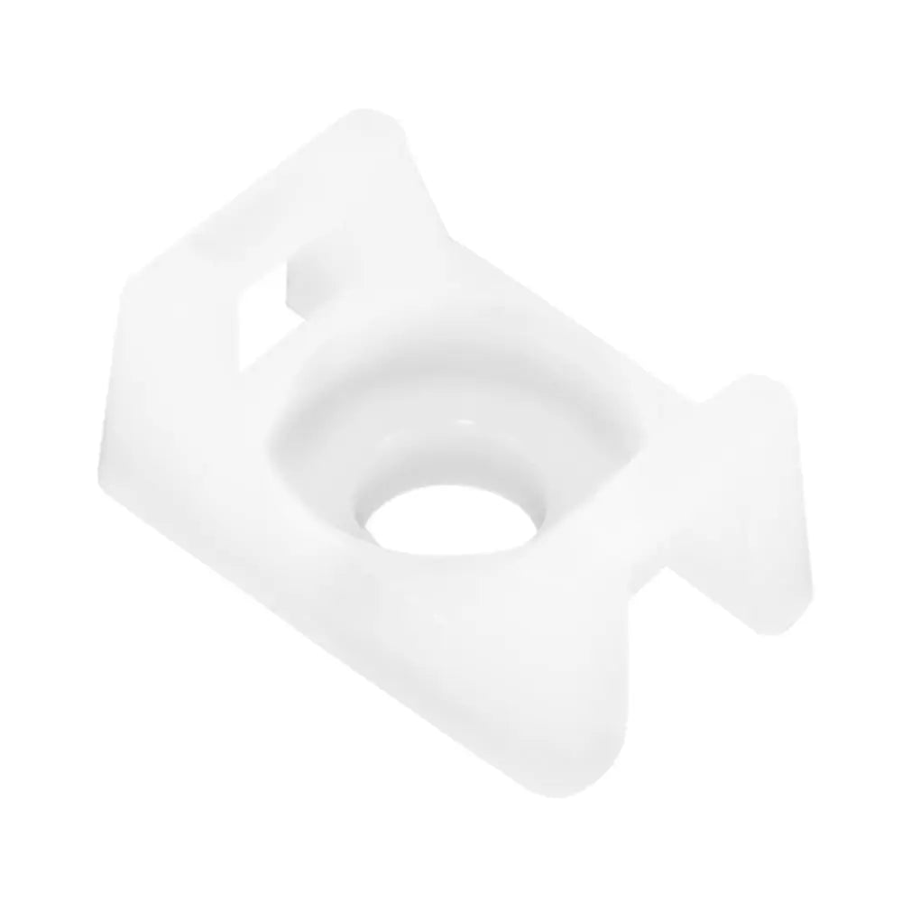 Pacer Screw Down Cable Tie Mount - #8 Screw Method, Natural Color, 100 Pack