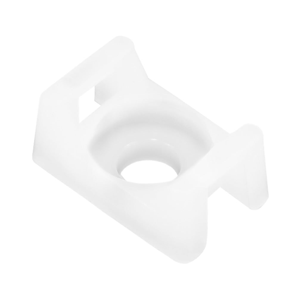 Pacer Screw Down Cable Tie Mount - #8 Screw Method, Natural Color, 100 Pack