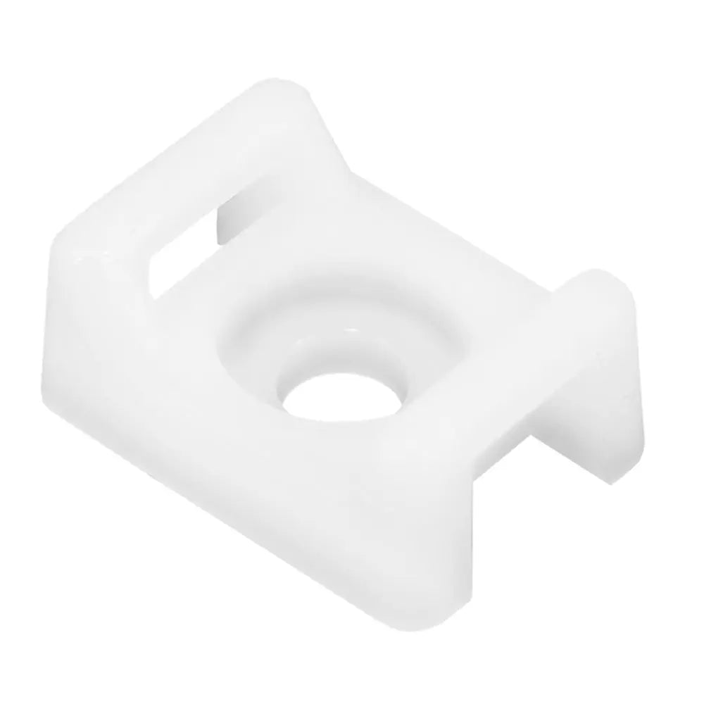 Pacer Screw Down Cable Tie Mount #10 Screw Method Natural Color 100 Pack