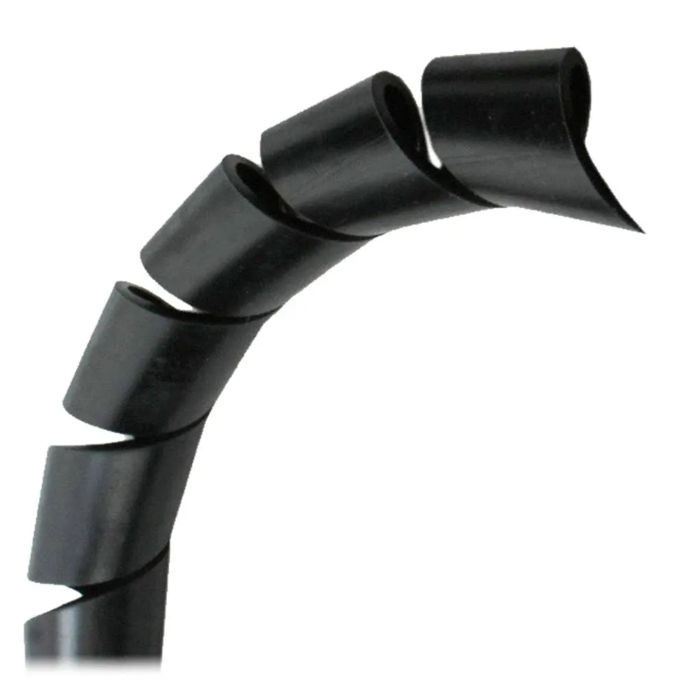 Pacer 1-Inch Spiral Wrap - Black, 100-Foot Roll for Cable and Hose Protection