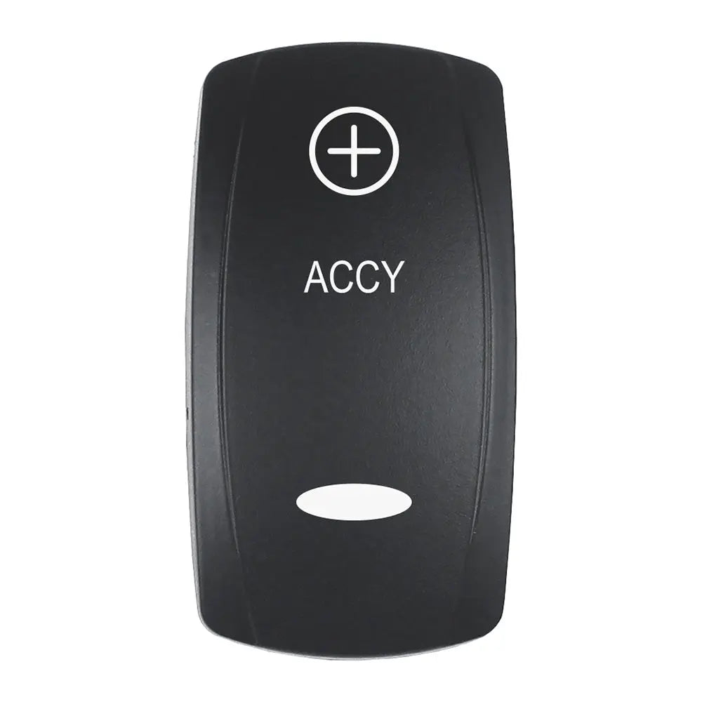 Pacer EV2LE-ACC Actuator for V Series Contura Switches – Black Laser Etched with Top and Bottom Light