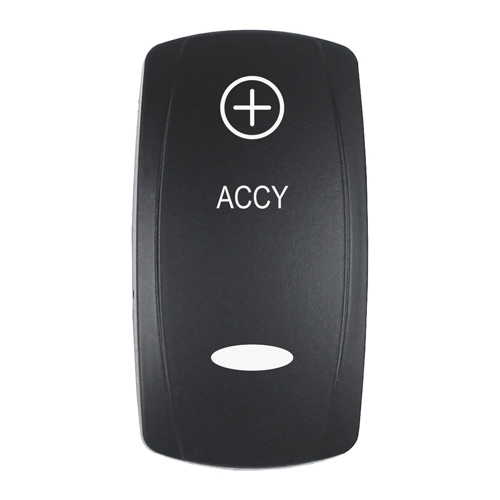 Pacer EV2LE-ACC Actuator for V Series Contura Switches ? Black Laser Etched with Top and Bottom Light