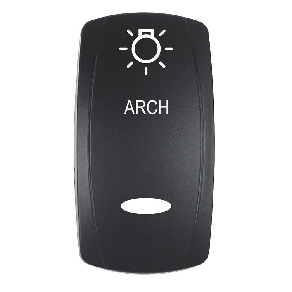 Pacer EV2LE-ARCH Actuator for V Series Contura Switches - Black Laser Etched Top/Bottom Light