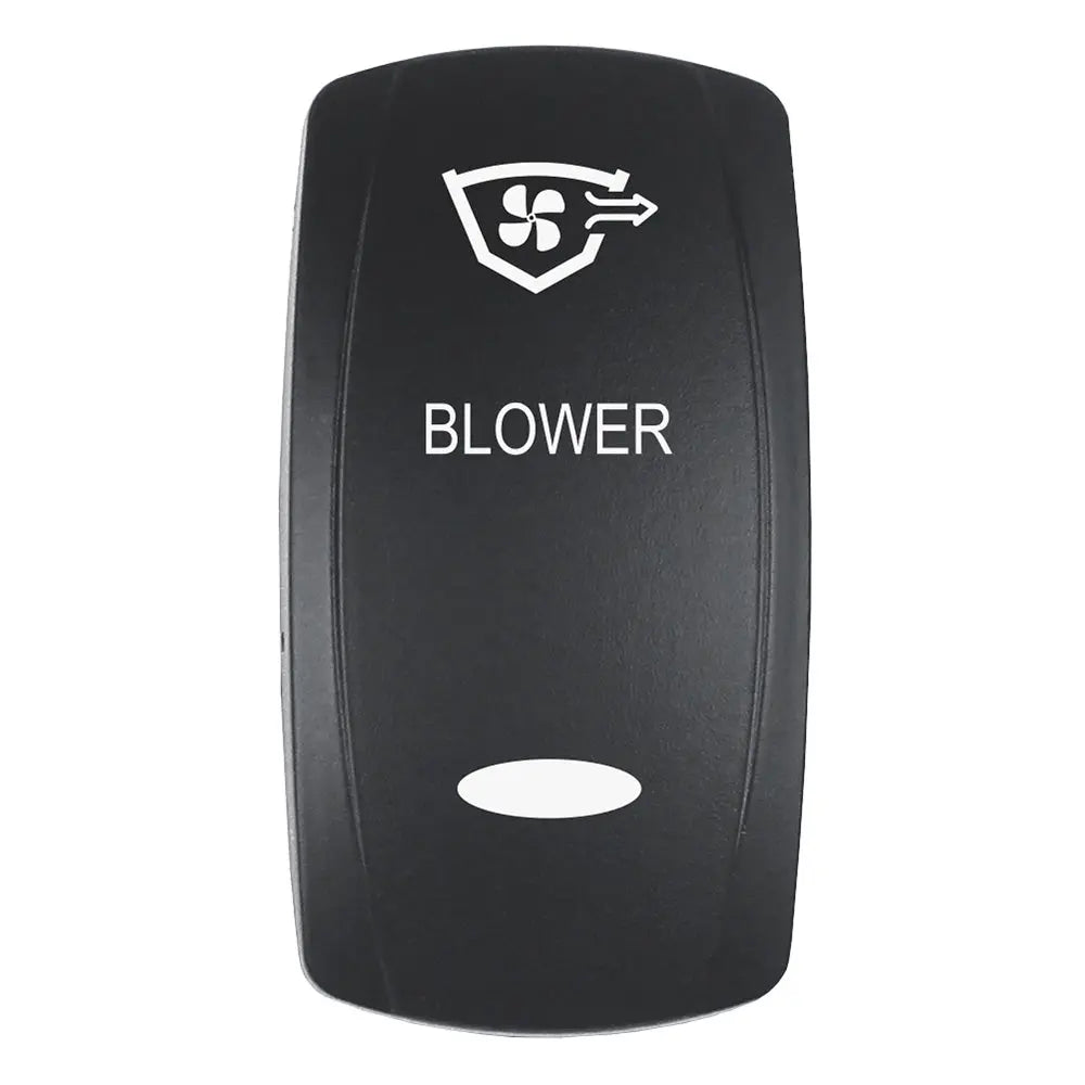 Pacer EV2LE-BLWR Blower Actuator for V Series Contura Switches - Black Laser Etched with Top/Bottom Light