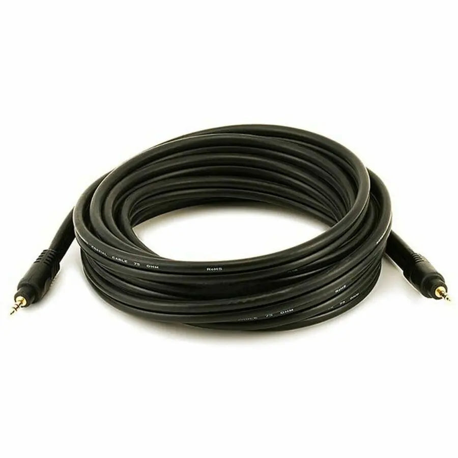 Monoprice Premium Audio Cable - 3.5mm Stereo TRS, Gold-Plated Connectors, Heavy-Duty Coaxial Design