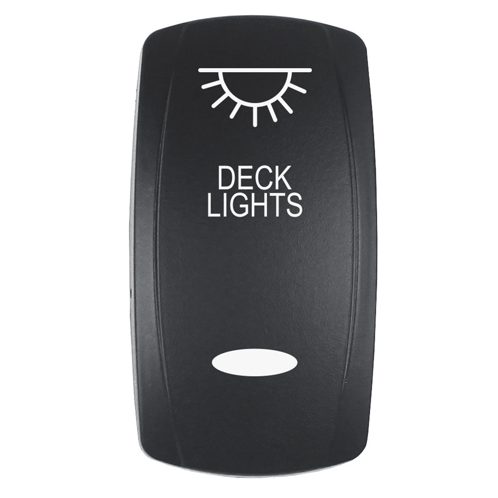Pacer EV2LE-DECK Laser Etched Deck Lights for V Series Contura Switches - Black