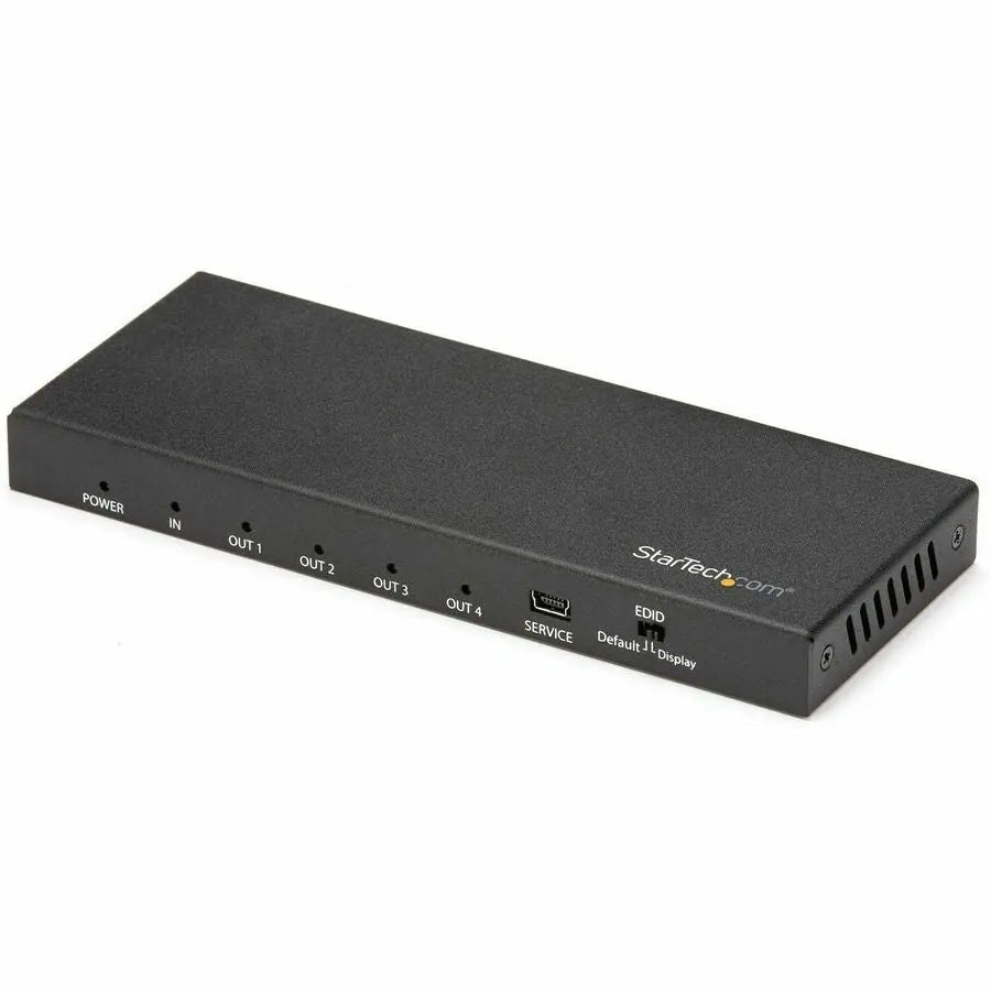 StarTech.com ST124HD202 4K HDMI Splitter - 4-Port HDMI 2.0 UHD Signal Distributor with HDR and 7.1 Audio Support