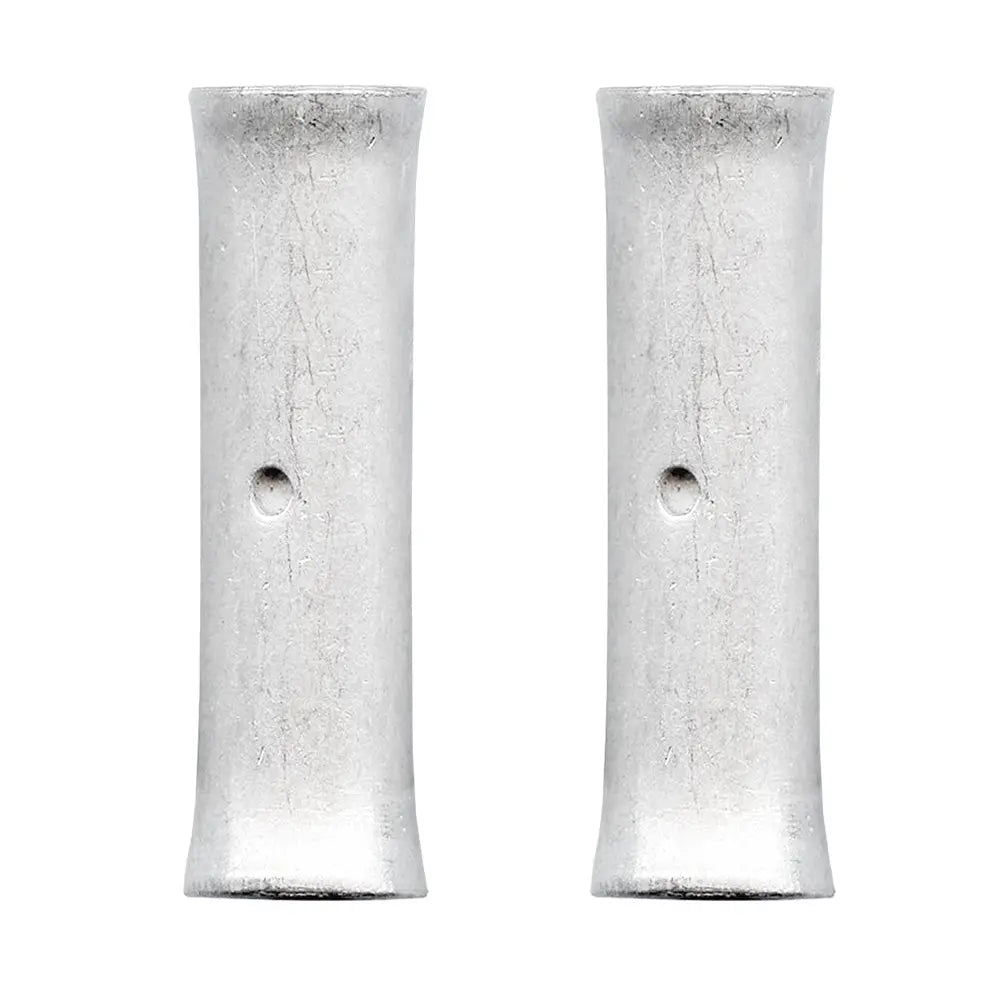 Pacer Seamless Butt Splice - 1 AWG Non-Insulated Copper Connectors (2 Pack)