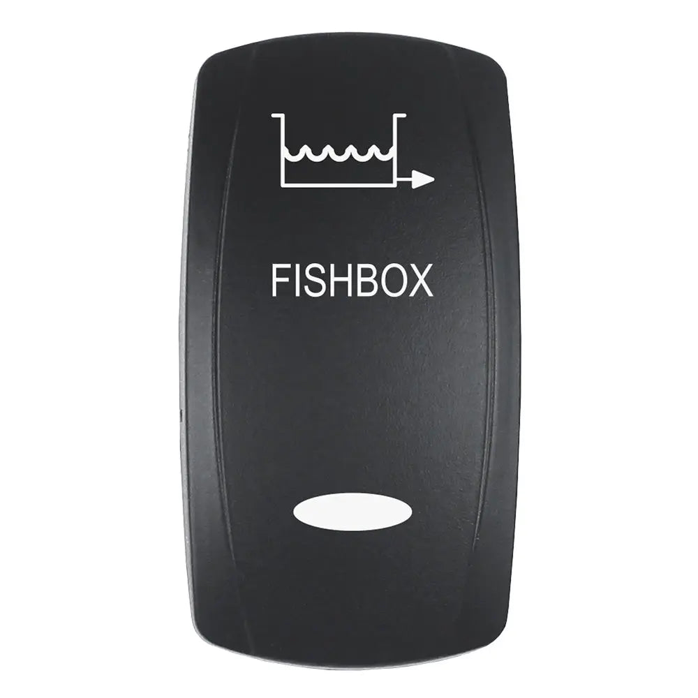 Pacer Actuator FISHBOX for V Series Contura Switches - Black Laser Etched with Top/Bottom Light