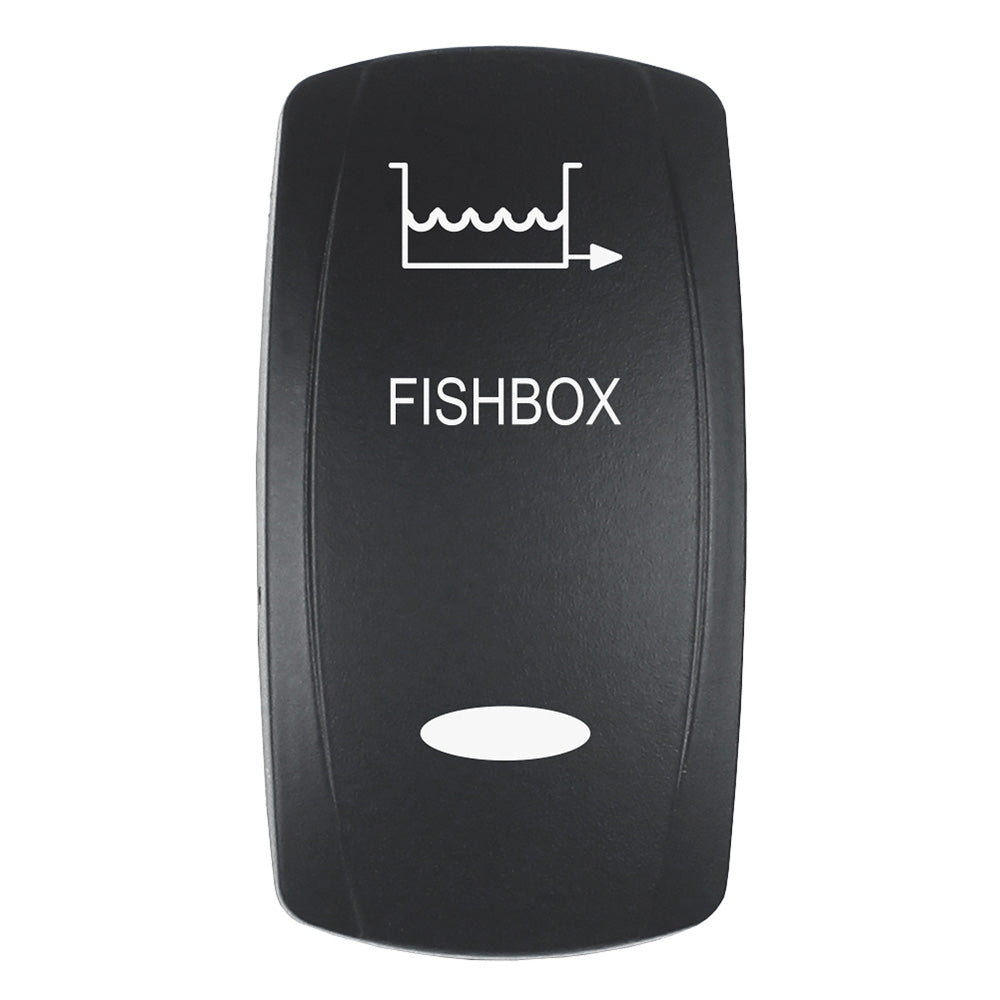 Pacer Actuator FISHBOX for V Series Contura Switches - Black Laser Etched with Top/Bottom Light