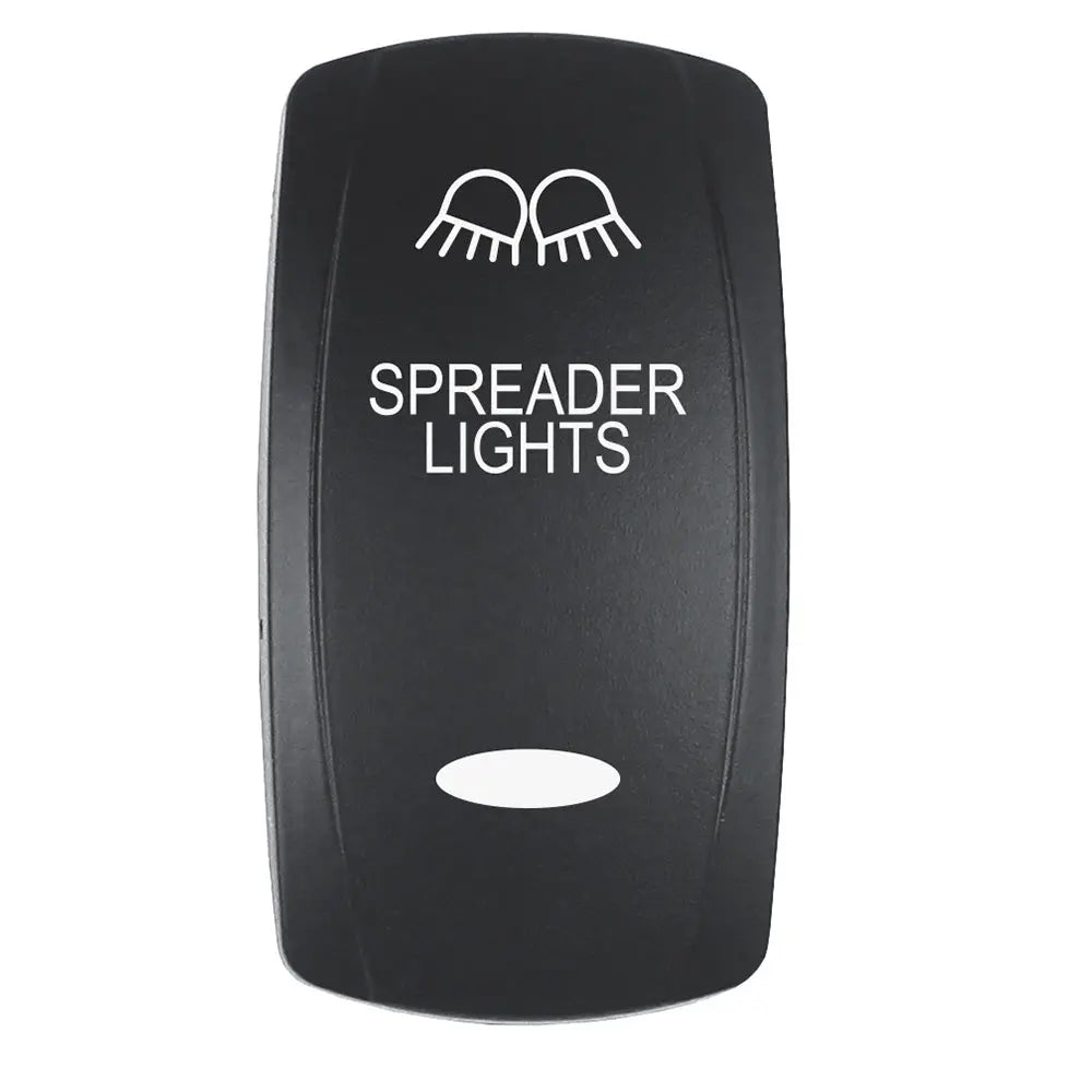 Pacer EV2LE-SPDR Laser-Etched Spreader Lights Actuator for V Series Contura Switches - Black