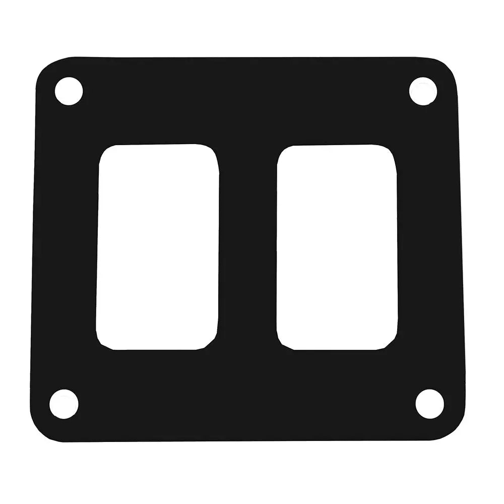 Pacer Switch Panel - 2 Switch & 1 Row - 3 in. x 2.75 in. Black Powder Coated Aluminum (Part Number PSC-21-BK)