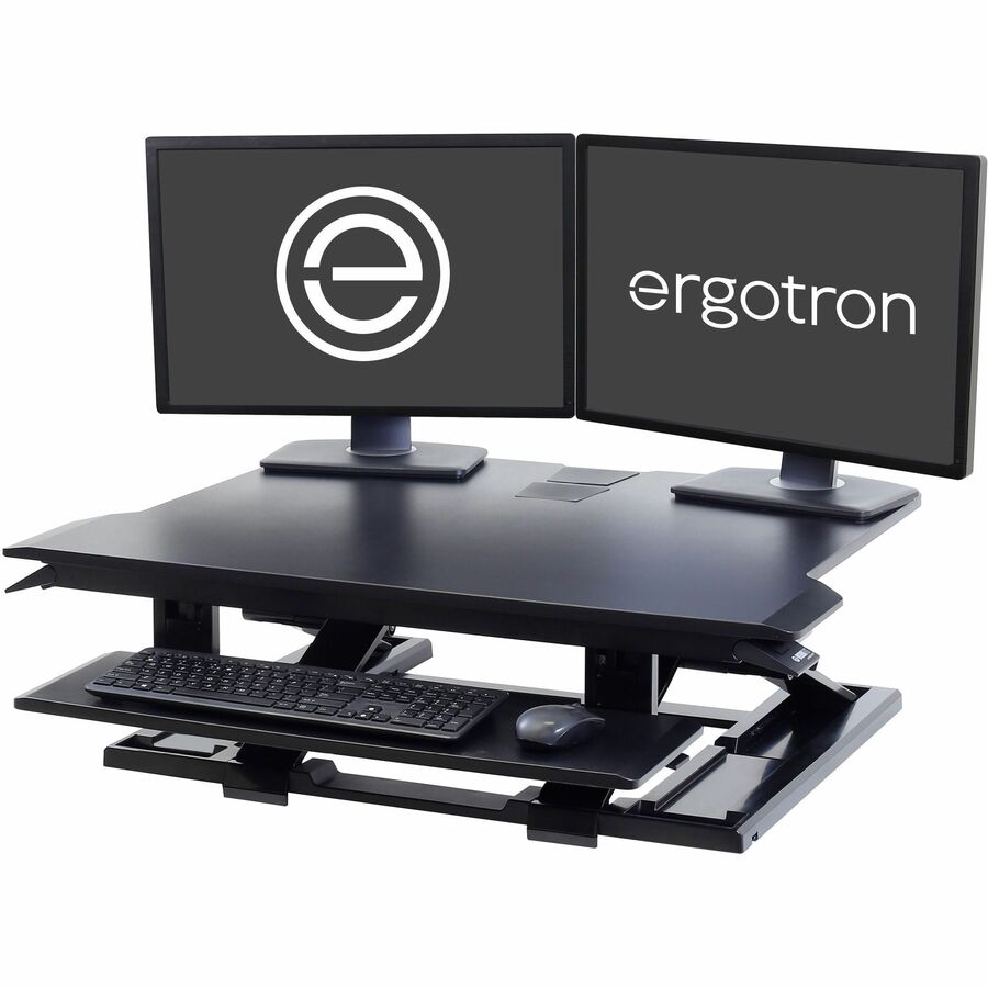 Ergotron WorkFit-TX Standing Desk Converter – Adjustable Sit-Stand Desktop Riser with 20-inch Lift & Low-Profile Foldability
