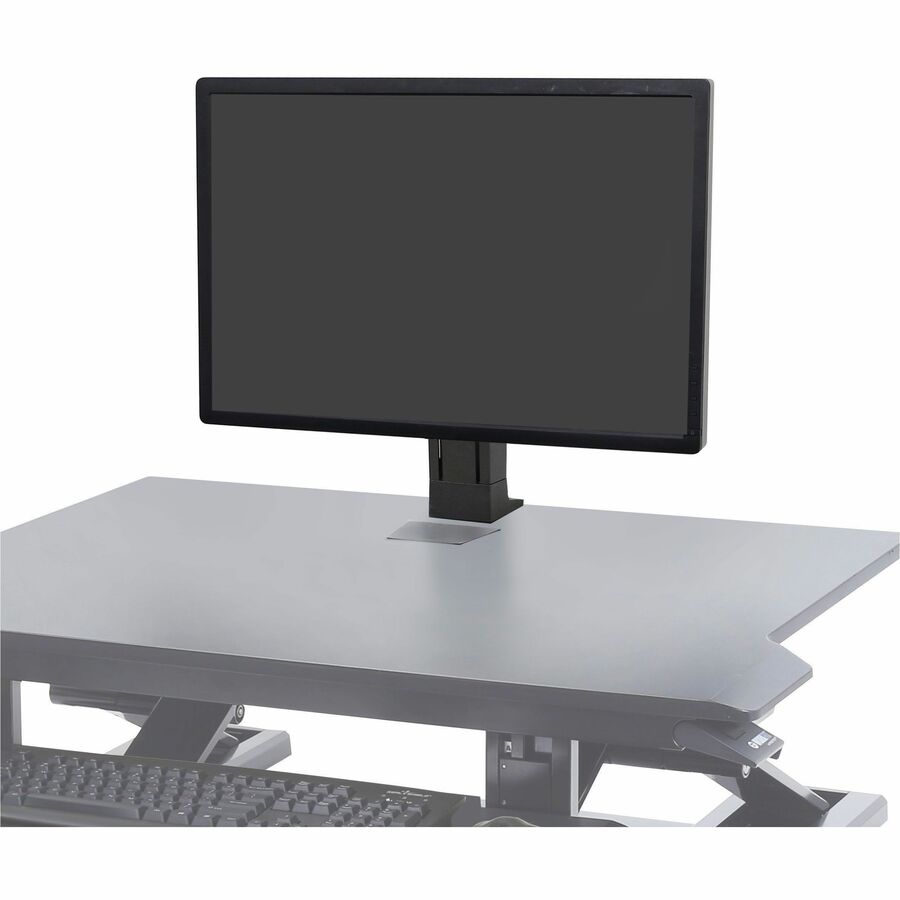 Ergotron WorkFit Single LD Monitor Kit, Universal - Height-Adjustable Desktop Lift with VESA Compatibility