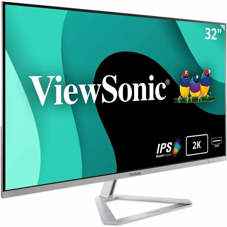 ViewSonic VX3276-2K-MHD 32-Inch QHD IPS Monitor with HDMI, DisplayPort, and Eye Care Technology