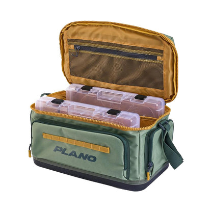 Plano Weekend Tackle Bag 3700 Moss - Durable Waterproof Fishing Bag with Organizer and Quick-Access Pockets