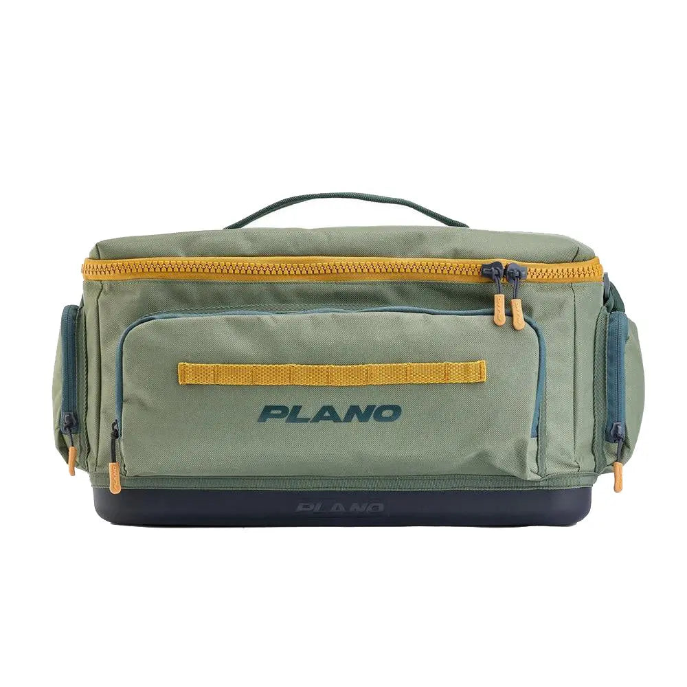 Plano Weekend Tackle Bag 3700 Moss - Durable Waterproof Fishing Bag with Organizer and Quick-Access Pockets