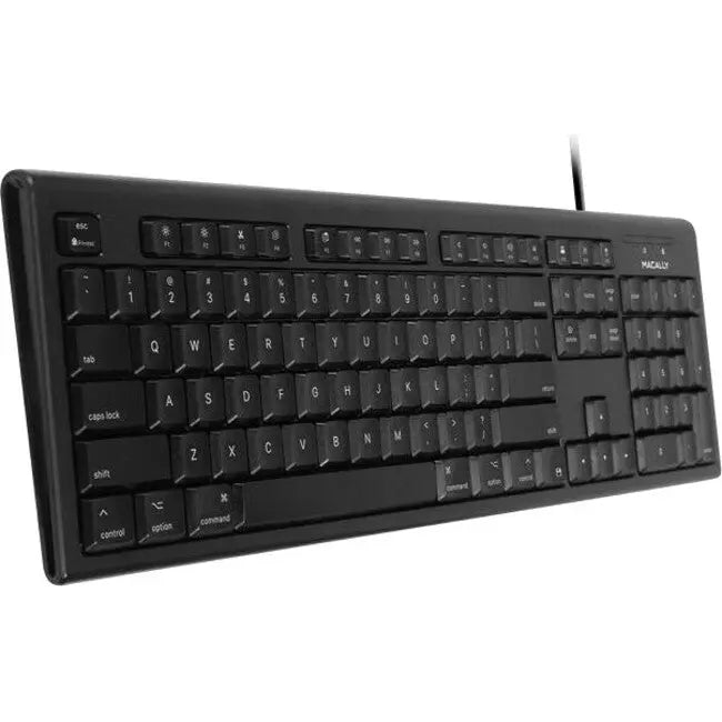 Macally QKEYB Black 104-Key Full Size USB Keyboard for Mac