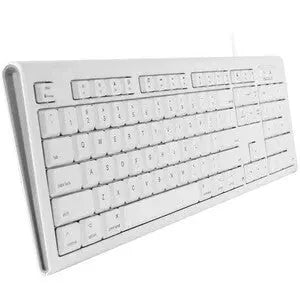 Macally QKEY 104-Key Full Size USB Keyboard for Mac - White