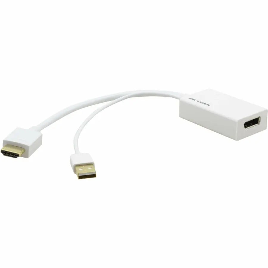 Kramer 4K HDMI Male to DisplayPort Female Adapter Cable - Supports 4K@30Hz and HDCP 2.0