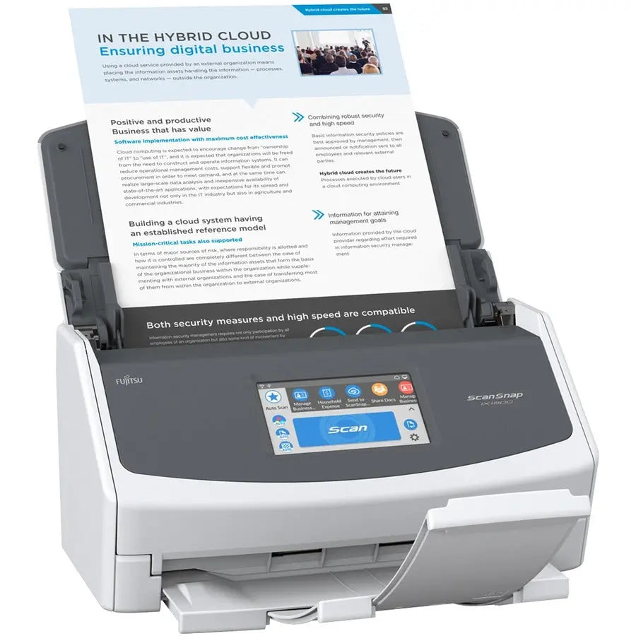 Fujitsu ScanSnap iX1500 Sheetfed Scanner with 4.3-Inch Touch Screen and Cloud Connectivity