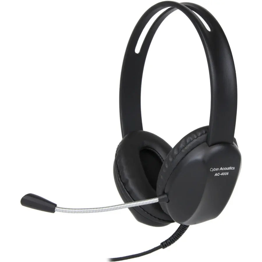 Cyber Acoustics AC-4006 USB Stereo Headset for Classroom and Professional Use