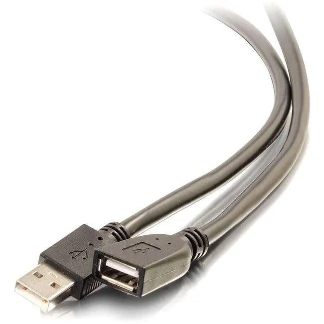 C2G 75ft USB 2.0 Active Extension Cable with Plenum Rated Jacket - M/F
