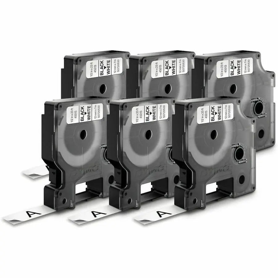 Dymo D1 Electronic Tape Cartridge – 1/2 Inch White Label Tape for LabelManager and LabelWriter Duo
