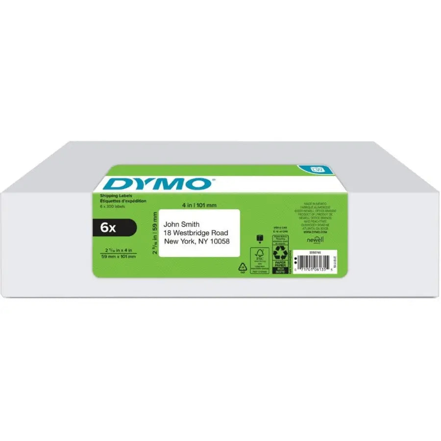 Dymo Multipurpose Labels 2050765 – 12 Rolls of 300 White Shipping & Mailing Labels for LabelWriter Series