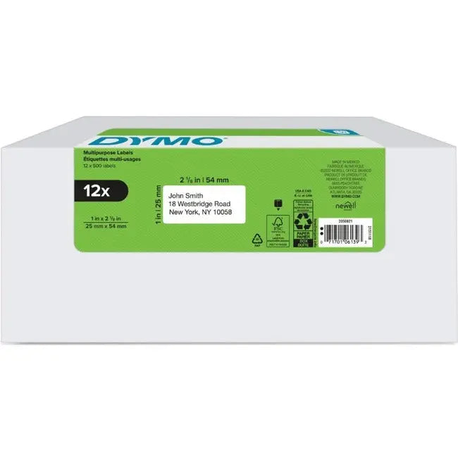Dymo LabelWriter Multipurpose Labels - White, Part Number 2050821