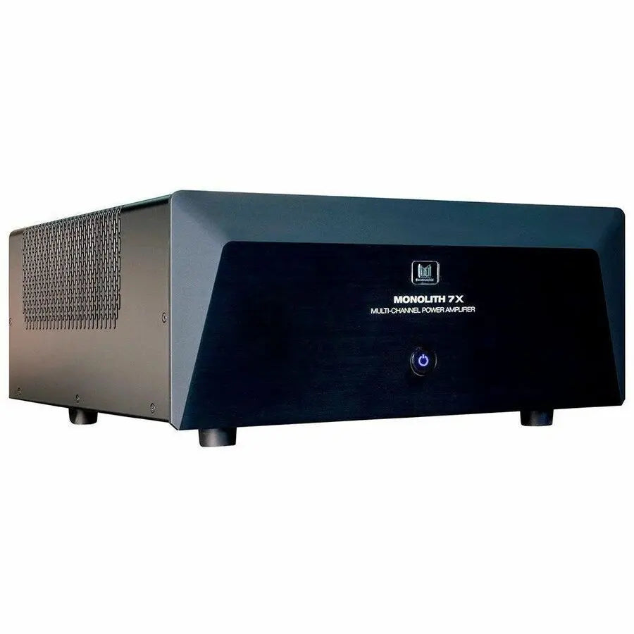 Monoprice Monolith 14566 Amplifier - 1400W RMS 7-Channel Home Theater Power Amplifier with XLR Inputs