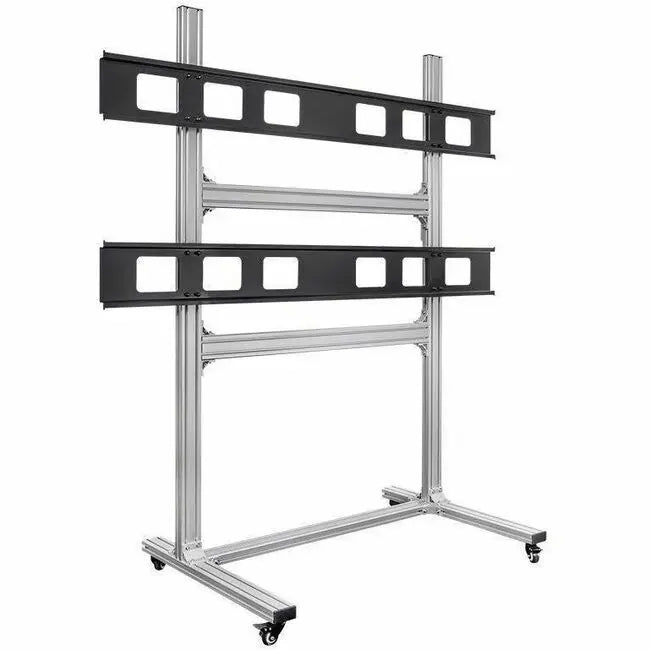 Monoprice Commercial Series 2x2 Video Wall Mount System with Rolling Cart for 32-55 inch Displays