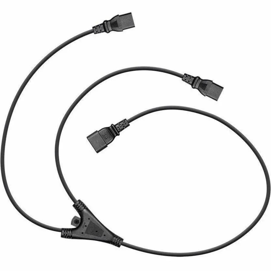 Monoprice Splitter Cord with C14 to C13 Connectors, 6 ft, Black