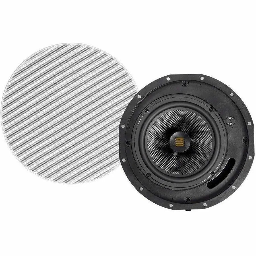 Monoprice Amber 24435 8-Inch In-Ceiling Speakers with Carbon Fiber Drivers and Ribbon Tweeters (Pair)