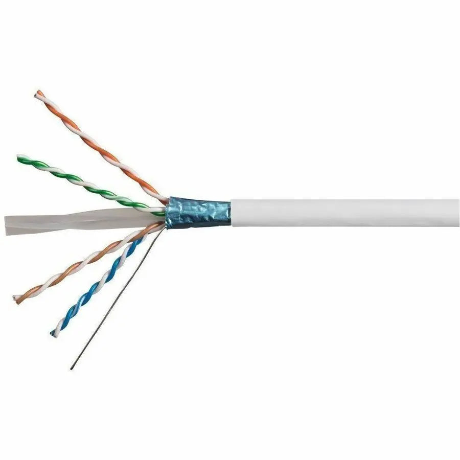 Monoprice Inc. Category 6a Network Cable (Part #18593) – 550MHz F/UTP Riser-Rated Ethernet Cable, 1000 ft Bulk Spool for 10GBase-T Networks