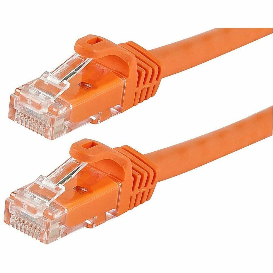 Monoprice Flexboot Series Cat6 Patch Ethernet Cable - 12-Pack, 550MHz, Gold Plated RJ-45 Connectors, Orange