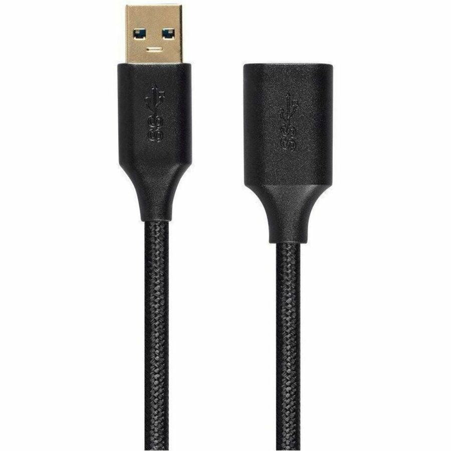 Monoprice USB 3.0 USB-A Male to Female Extension Cable - 6ft, Premium Braided Design