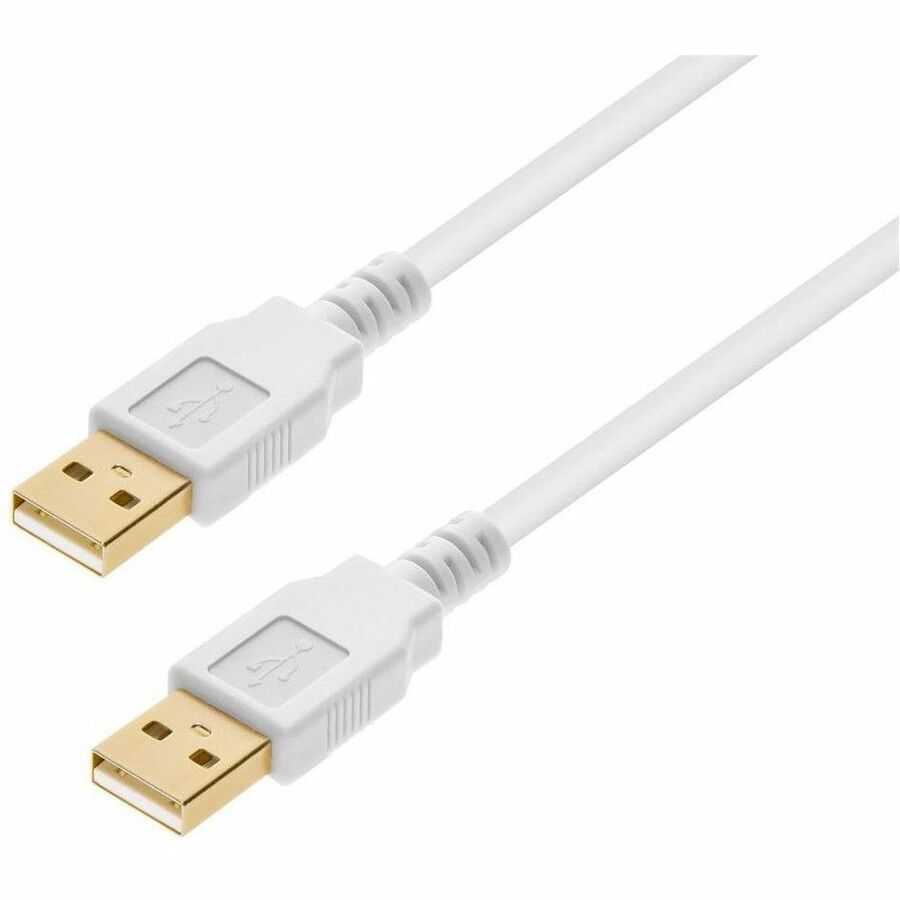 Monoprice USB-A to USB-A 2.0 Cable - 3ft, Gold Plated Connectors, White